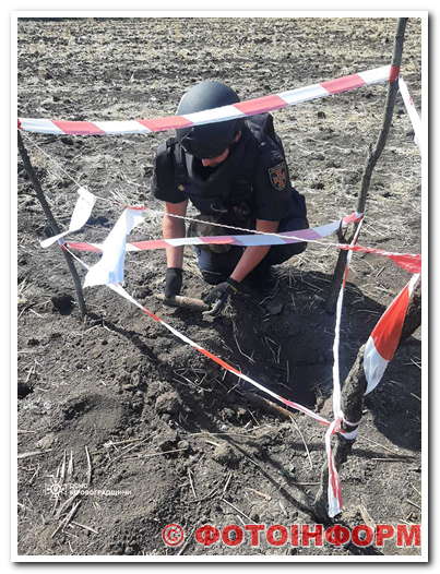На Кіровоградщині знешкодили два артилерійські снаряди часів Другої світової війни (ФОТО)